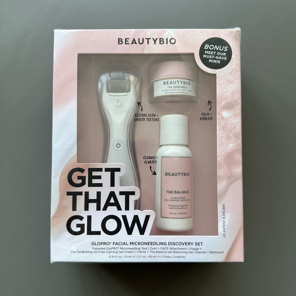 Beautybio Glopro Facial Microneedling Discovery Set